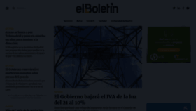 What Elboletin.com website looked like in 2021 (2 years ago)