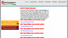 What Ehliyetsinavihazirlik.com website looked like in 2021 (2 years ago)