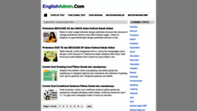 What Englishadmin.com website looked like in 2021 (2 years ago)