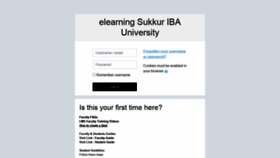 What Elearning.iba-suk.edu.pk website looked like in 2021 (2 years ago)