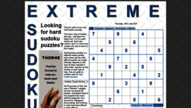 What Extremesudoku.info website looked like in 2021 (2 years ago)