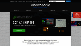 What E-sonic.com website looked like in 2021 (2 years ago)