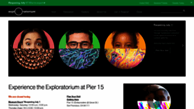 What Exploratorium.edu website looked like in 2021 (2 years ago)