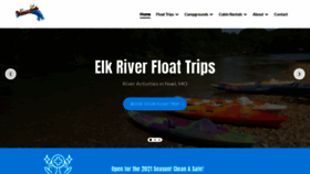 What Elkriverfloats.com website looked like in 2021 (2 years ago)