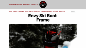 What Envysnowsports.com website looked like in 2021 (2 years ago)