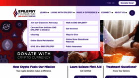 What Epilepsyfoundation.org website looked like in 2021 (4 years ago)