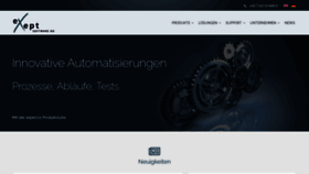 What Exept.de website looked like in 2021 (2 years ago)