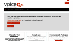 What E-voice.org.uk website looked like in 2021 (2 years ago)
