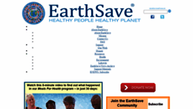 What Earthsave.org website looked like in 2021 (2 years ago)