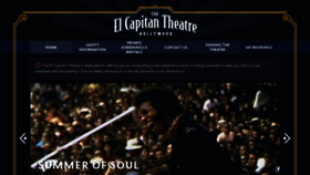 What Elcapitantheatre.com website looked like in 2021 (2 years ago)