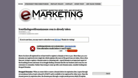 What Emarketing-newsletter.com website looked like in 2021 (2 years ago)