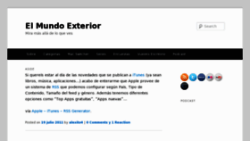 What Elmundoexterior.es website looked like in 2011 (12 years ago)