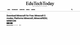 What Edutechtoday.com website looked like in 2021 (2 years ago)