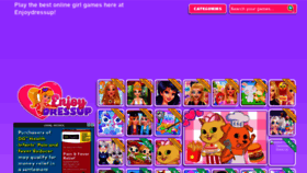 What Enjoydressup.com website looked like in 2021 (2 years ago)