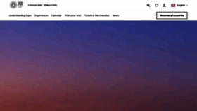 What Expo2020dubai.ae website looked like in 2021 (2 years ago)