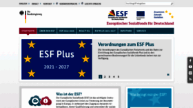 What Esf.de website looked like in 2021 (2 years ago)