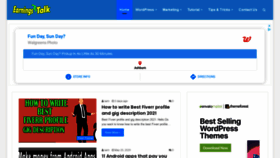What Earningstalk.com website looked like in 2021 (2 years ago)