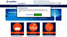 What Eurofinsdiscovery.com website looked like in 2021 (2 years ago)