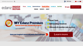 What Edanz.com website looked like in 2021 (2 years ago)