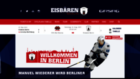 What Eisbaeren.de website looked like in 2021 (2 years ago)