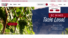 What Everythingwine.ca website looked like in 2021 (2 years ago)