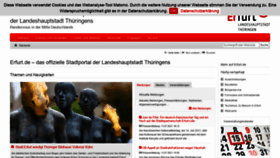 What Erfurt.de website looked like in 2021 (2 years ago)
