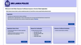What Eservices.police.lk website looked like in 2021 (2 years ago)