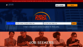 What Employflorida.com website looked like in 2021 (2 years ago)