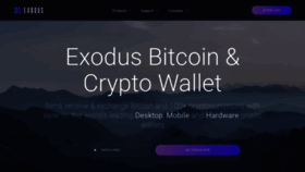 What Exodus.io website looked like in 2021 (2 years ago)