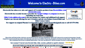 What Electric-bikes.com website looked like in 2021 (2 years ago)