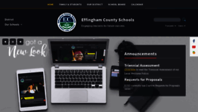 What Effinghamschools.com website looked like in 2021 (2 years ago)
