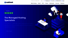 What Eukhost.com website looked like in 2021 (3 years ago)