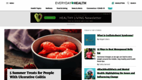 What Everydayhealth.com website looked like in 2021 (2 years ago)