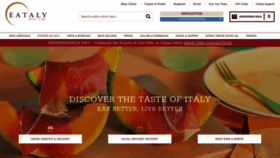 What Eataly.com website looked like in 2021 (2 years ago)