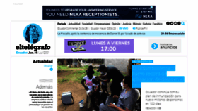 What Eltelegrafo.com.ec website looked like in 2021 (4 years ago)