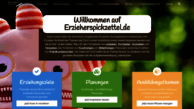 What Erzieherspickzettel.de website looked like in 2021 (2 years ago)