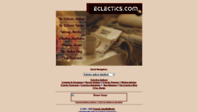 What Eclectics.com website looked like in 2021 (2 years ago)