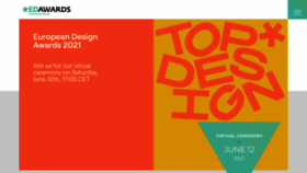 What Europeandesign.org website looked like in 2021 (2 years ago)