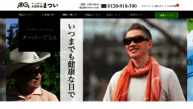 What E-glasses.jp website looked like in 2021 (2 years ago)