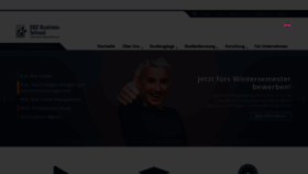What Ebz-business-school.de website looked like in 2021 (2 years ago)