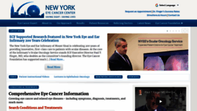 What Eyecancer.com website looked like in 2021 (2 years ago)