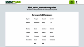 What Europages.com website looked like in 2021 (2 years ago)