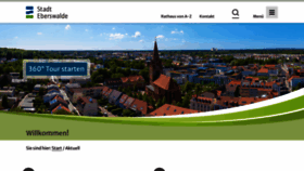 What Eberswalde.de website looked like in 2021 (2 years ago)