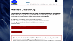 What Emfscientist.org website looked like in 2021 (2 years ago)