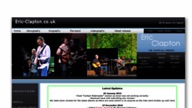 What Eric-clapton.co.uk website looked like in 2021 (2 years ago)