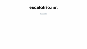 What Escalofrio.net website looked like in 2021 (2 years ago)
