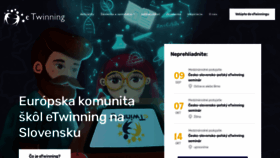 What Etwinning.sk website looked like in 2021 (2 years ago)