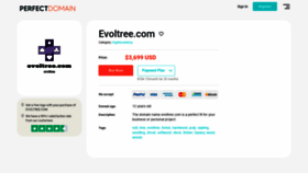 What Evoltree.com website looked like in 2021 (2 years ago)