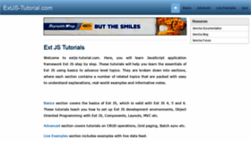 What Extjs-tutorial.com website looked like in 2021 (2 years ago)