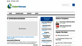 What Explorestartups.com website looked like in 2021 (2 years ago)